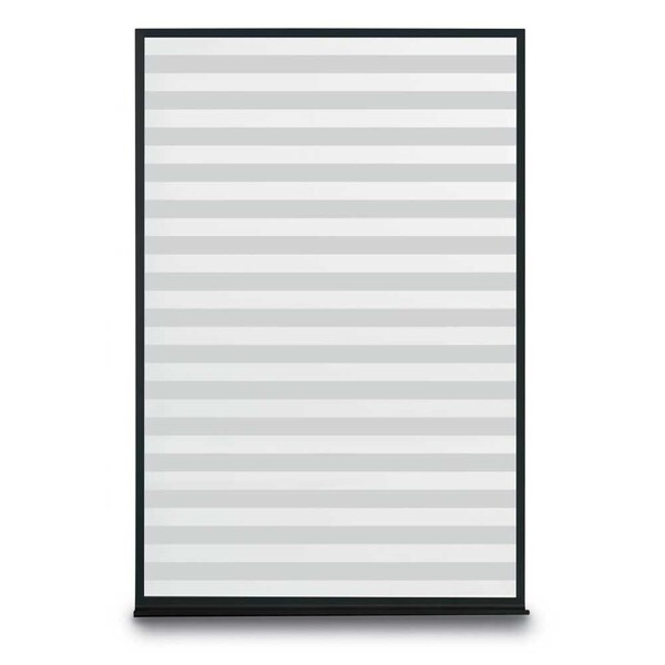 Corkboard, Fbrc, Blk/Cld, Blck, 1 Dr, 48x48"